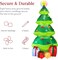 10ft Inflatable Christmas Tree Pre-Lit Outdoor Holiday Décor with Color Changing Star and Easy Setup